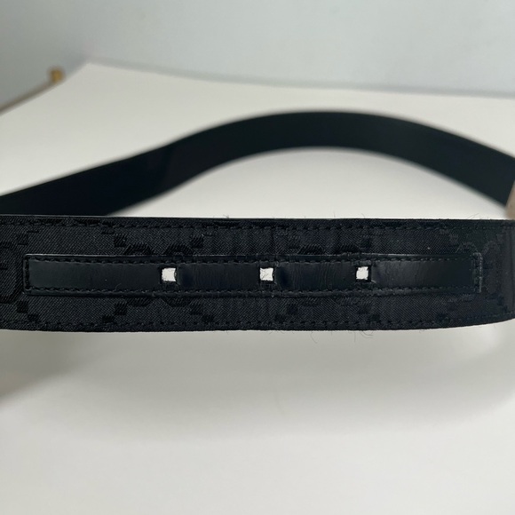 GUCCI Double G Logo Canvas Belt - Picture 4 of 7